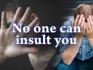 No one can insult you